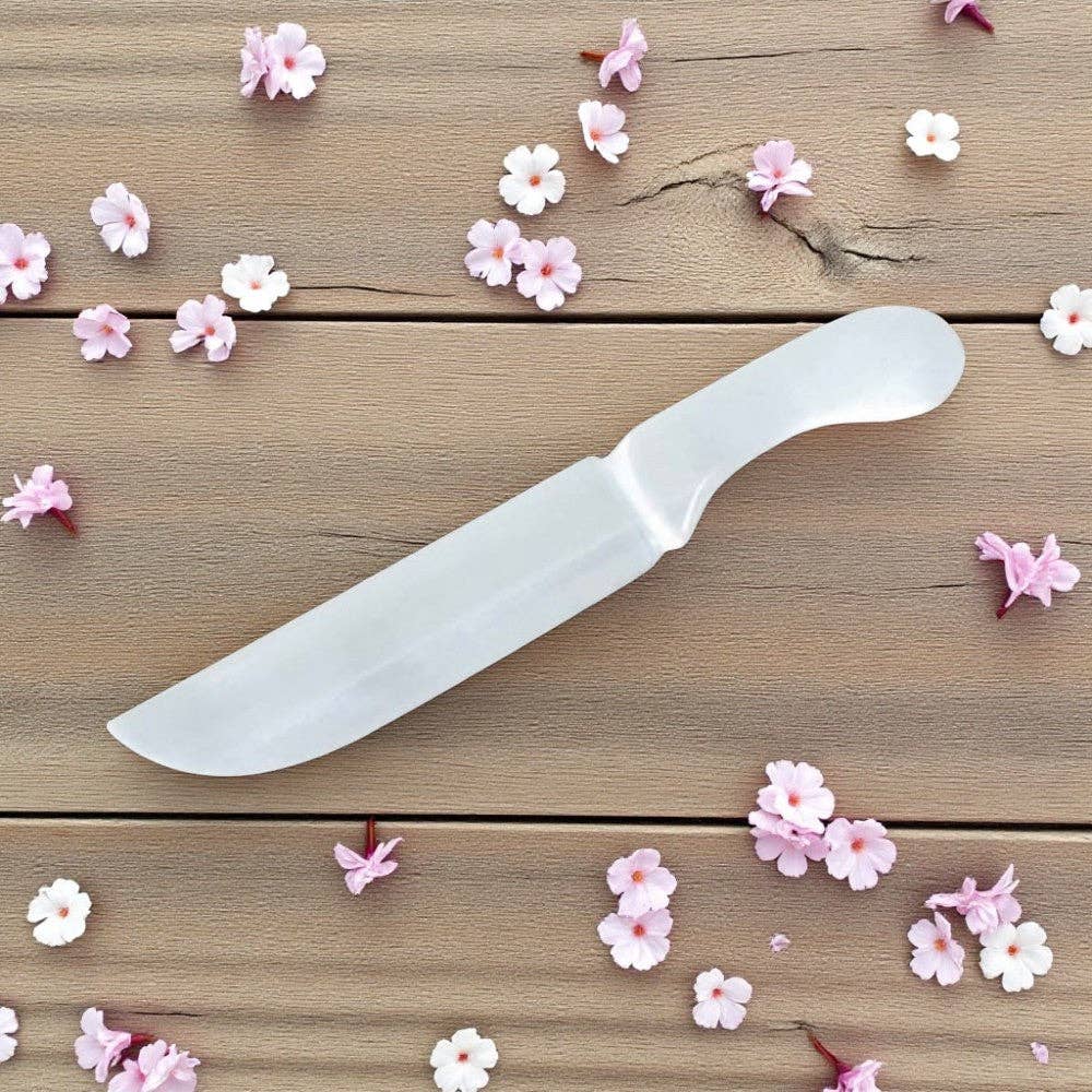 10 inch medium_selenite_knife for energy work