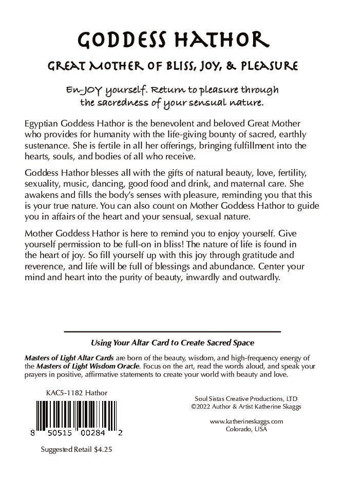 Goddess Hathor web text