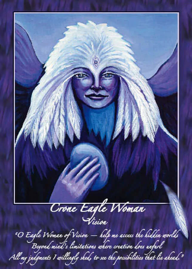 Katherine Skaggs Crone Eagle Woman Altar Card