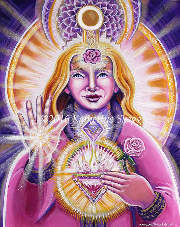 Lady Nada Ascended Master painting by Katherine Skaggs