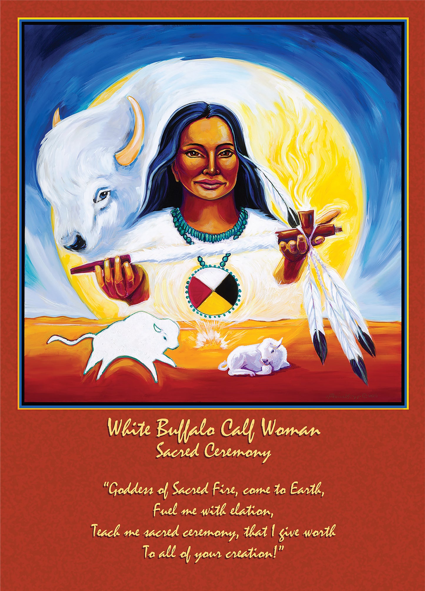 White Buffalo Calf Woman Art & Prints