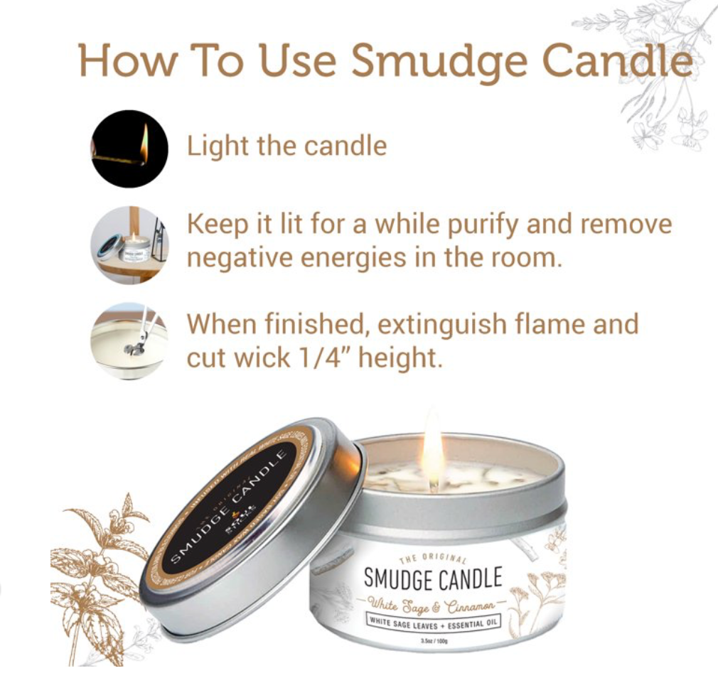 White Sage & Cedar Smudge Candle