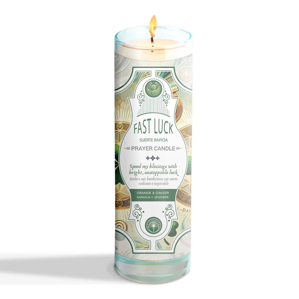 Fast Luck Prayer Candle 8"