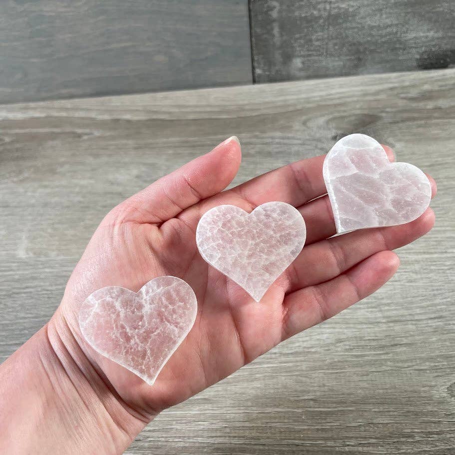 Selenite Small Stones Polished