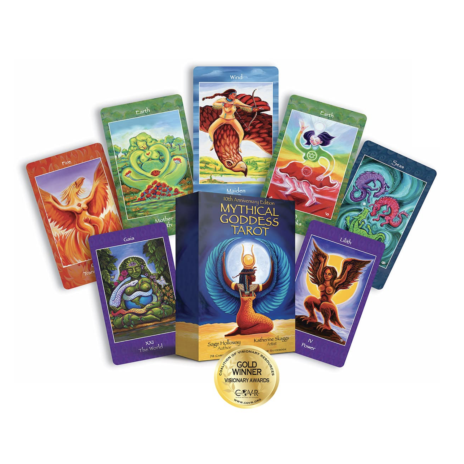 Mythical Goddess Tarot by Sage Holloway and Katherine Saggs