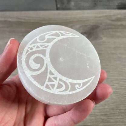 Selenite Charging Plates for Crystals – Polished Energy Cleansing Slabs