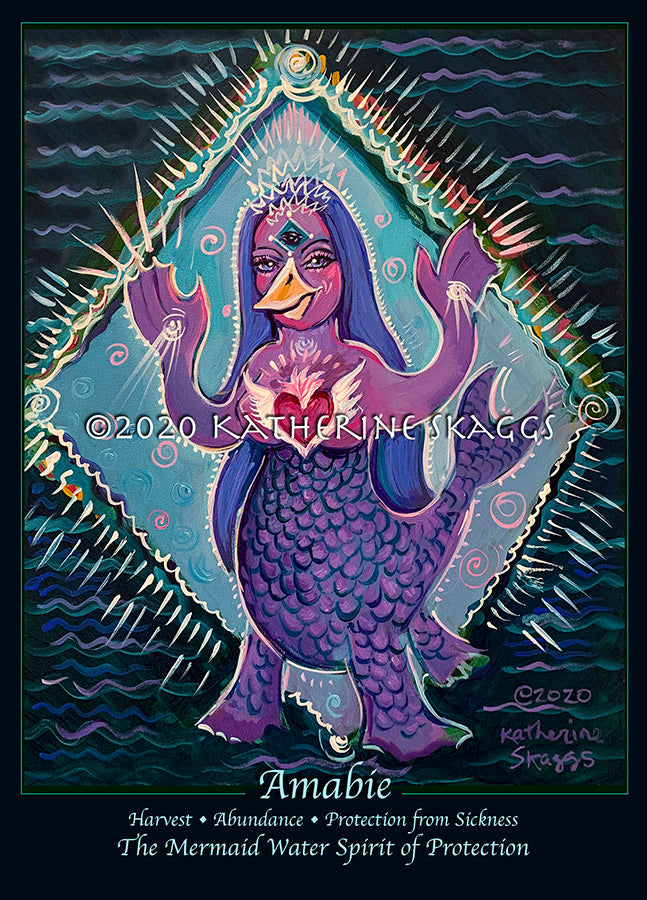 WEB-KAC5-1194. front-Amabie Japanese Water Spirit