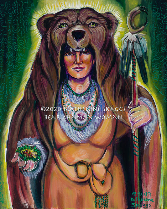 WEB-1197.Bear-Shaman-Woman_KatherineSkaggs_16x20 poster