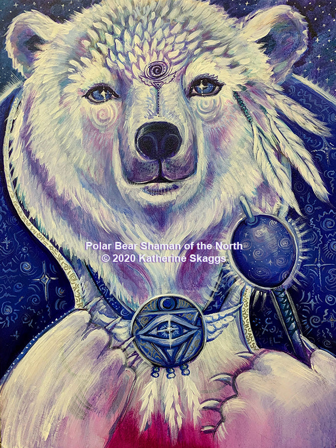 web-Polar Bear Shaman of the North snap shot Katherine Skaggs