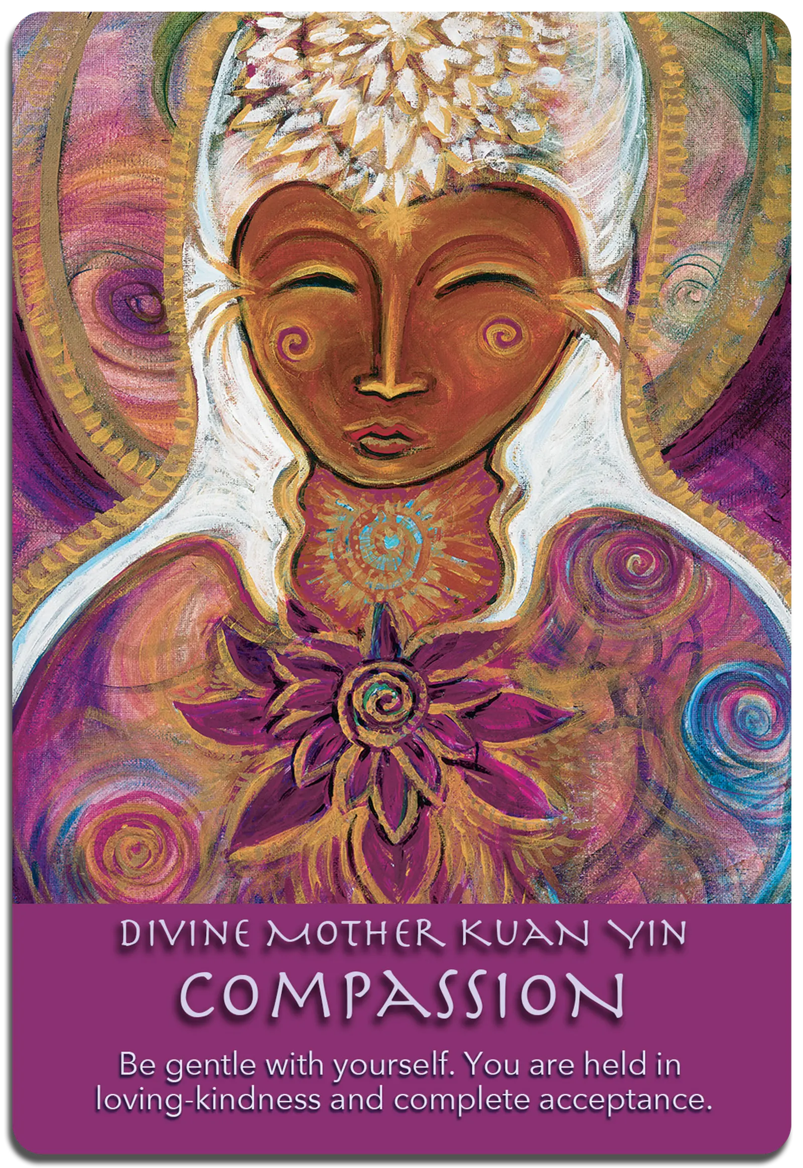 COMPASSION Divine Mother Kuan Yin corners and shadow