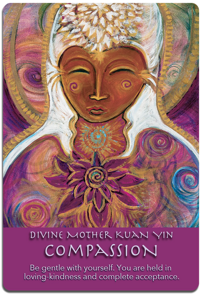 COMPASSION Divine Mother Kuan Yin corners and shadow