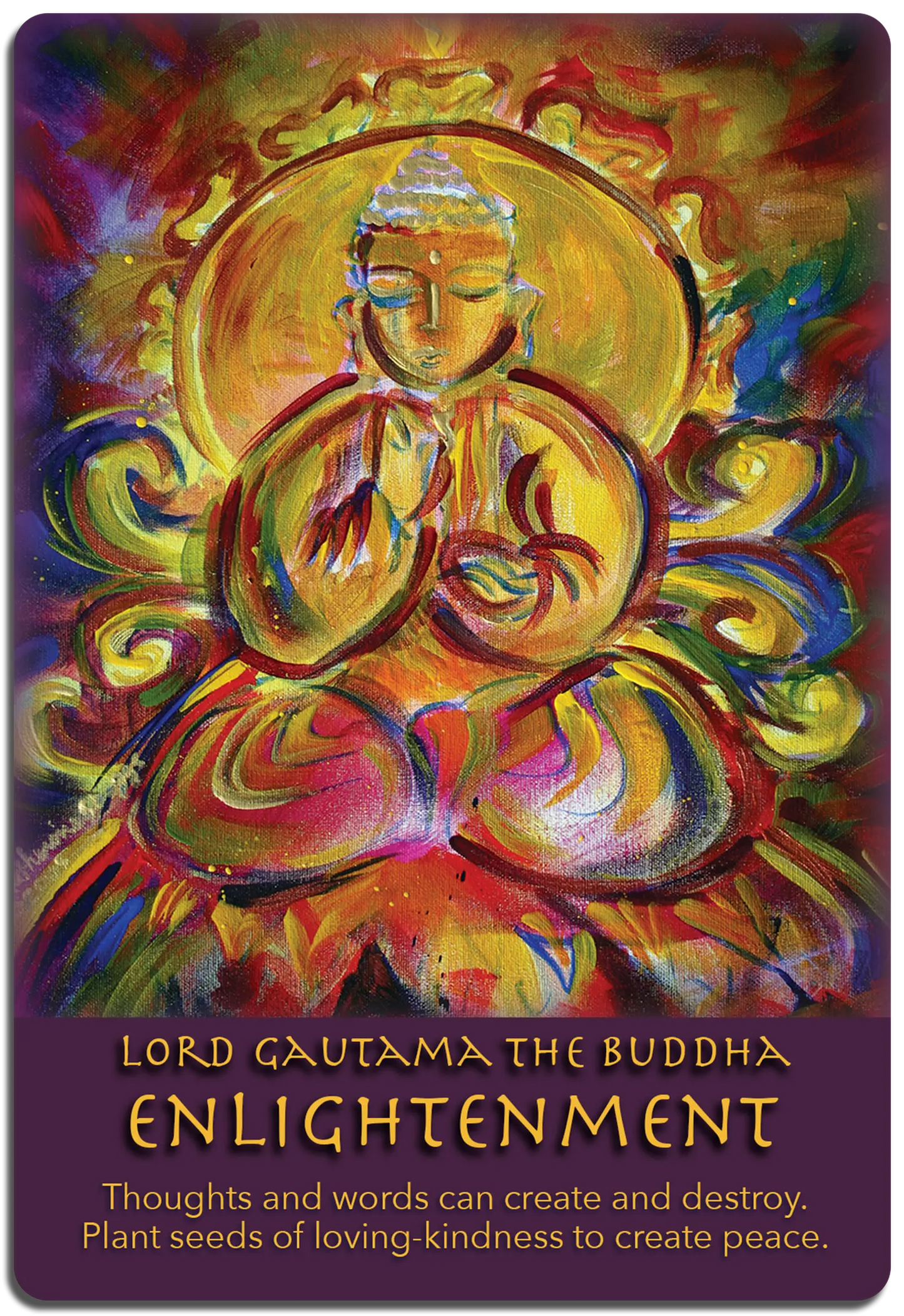 ENLIGHTENMENT - Lord Gautama the Buddha corners and shadow