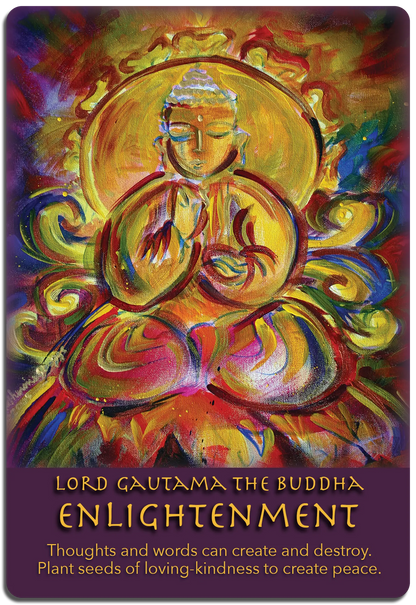 ENLIGHTENMENT - Lord Gautama the Buddha corners and shadow