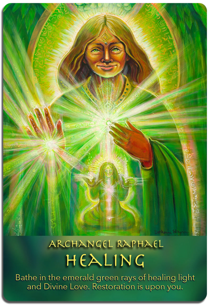 HEALING Archangel Raphael corners shadow