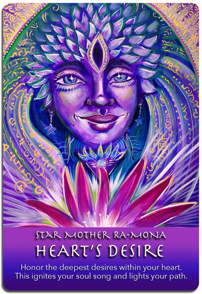 HEART'S DESIRE - Ra-Mona Pleiadian Angel corners and shadow