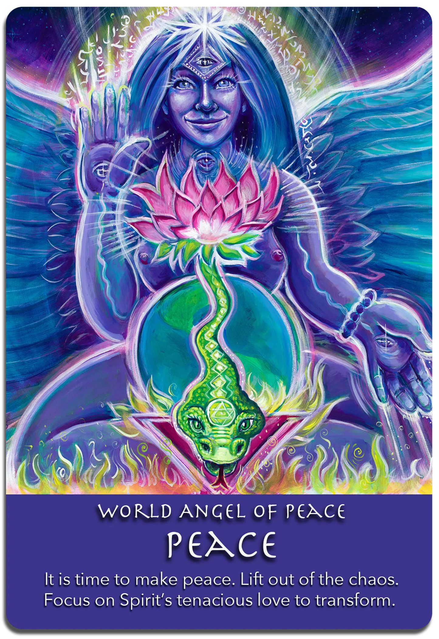 PEACE World Peace Angel - corners and shadow