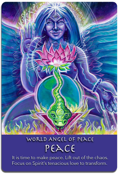 PEACE World Peace Angel - corners and shadow