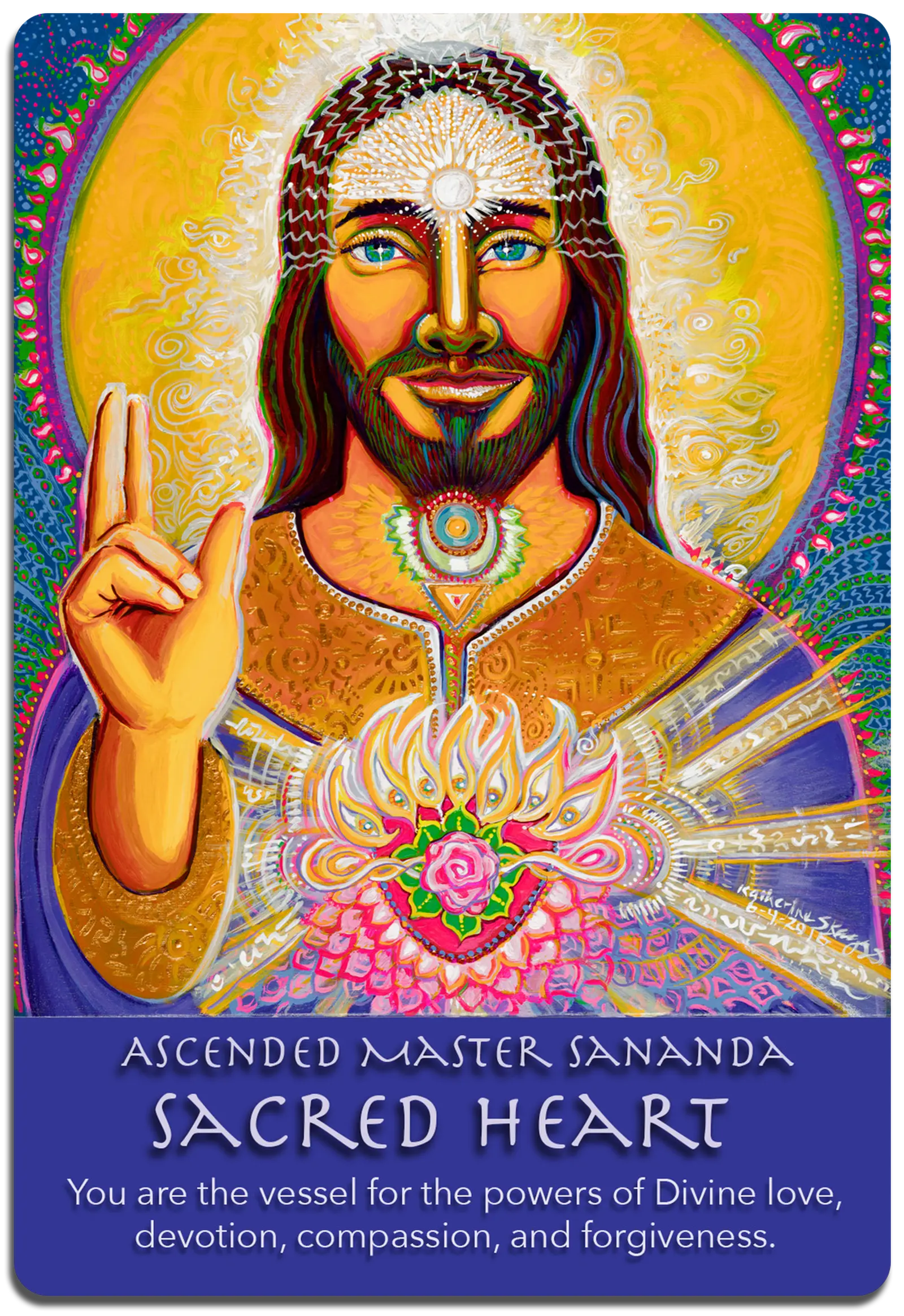 SACRED HEART Sananda - corners and shadow