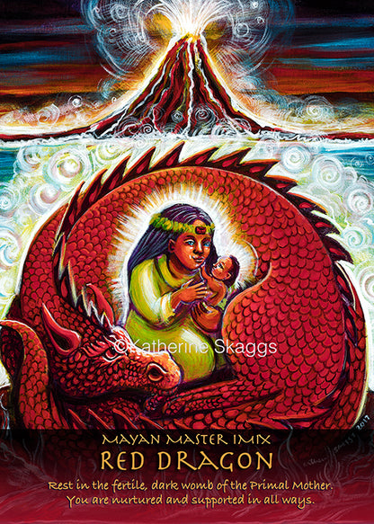KAC5-1172. Red Dragon Mayan Master Imix web
