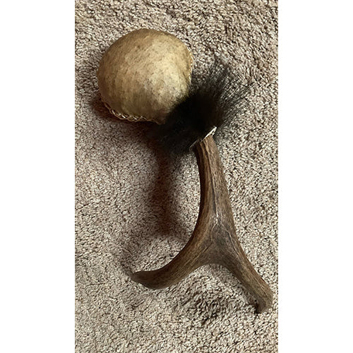 bear rattle deer antler fur small