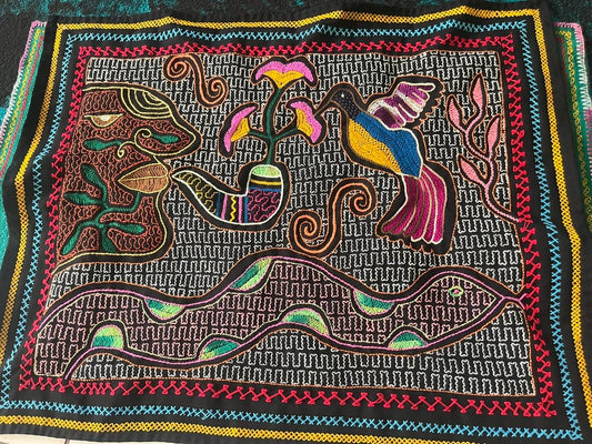 shipibo song cloth song of prosperity, joy, good thoughts, blessings
