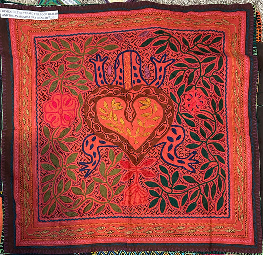 song cloth 27x28 toad and anaconda