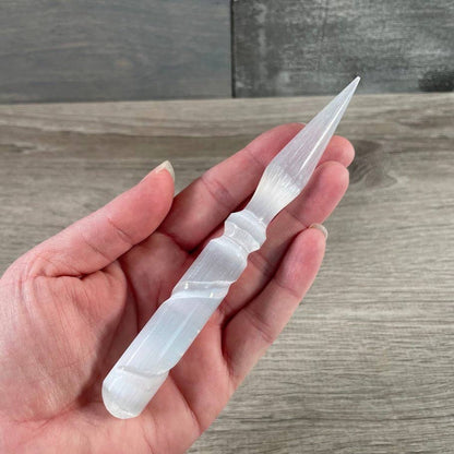 Selenite Polished Wands and Athame Blades – Assorted