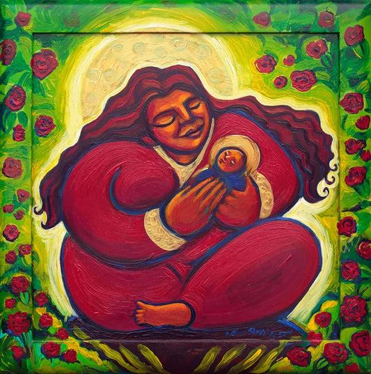 Katherine Skaggs Rose Madonna and Child Sacred womb healing and women's wisdom circle