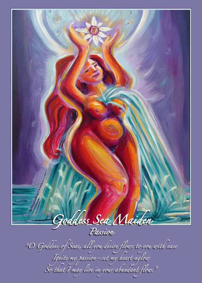 Katherine Skaggs Goddess Sea Maiden Altar Card