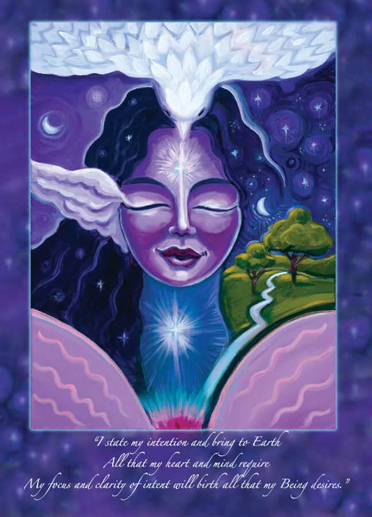 Katherine Skaggs Heavenly Night Angel of Peace Altar Card