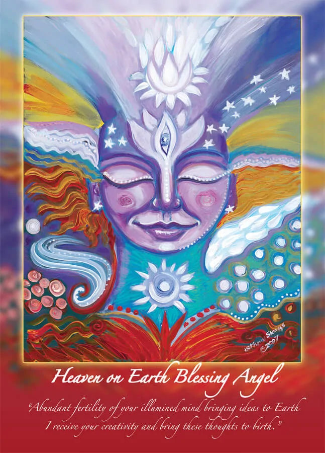 Katherine Skaggs Heaven on Earth Blessing Angel Altar Card