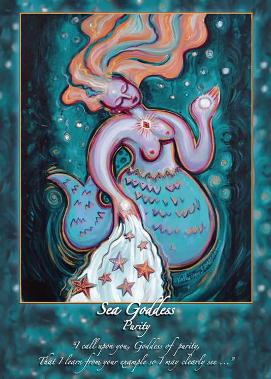 Katherine Skaggs Sea Goddess Purity Altar Card