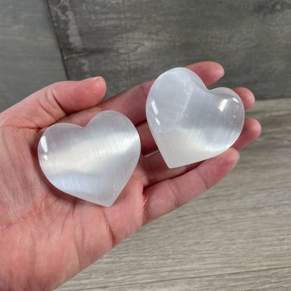 Selenite Hearts