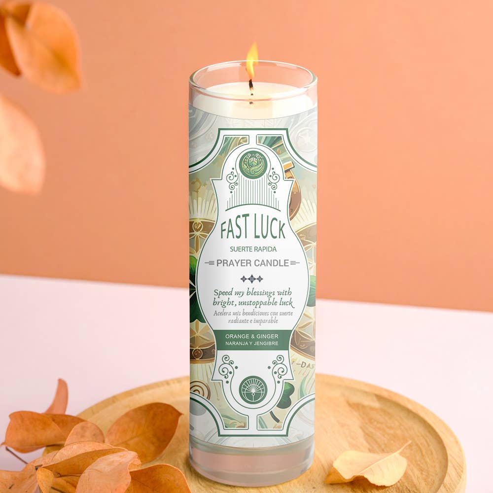 Fast Luck Prayer Candle 8"