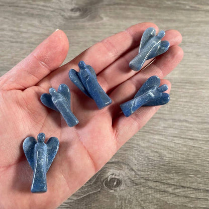 Gemstone Angel Figurines small