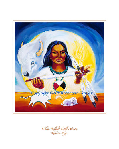 White Buffalo Calf Woman Art & Prints