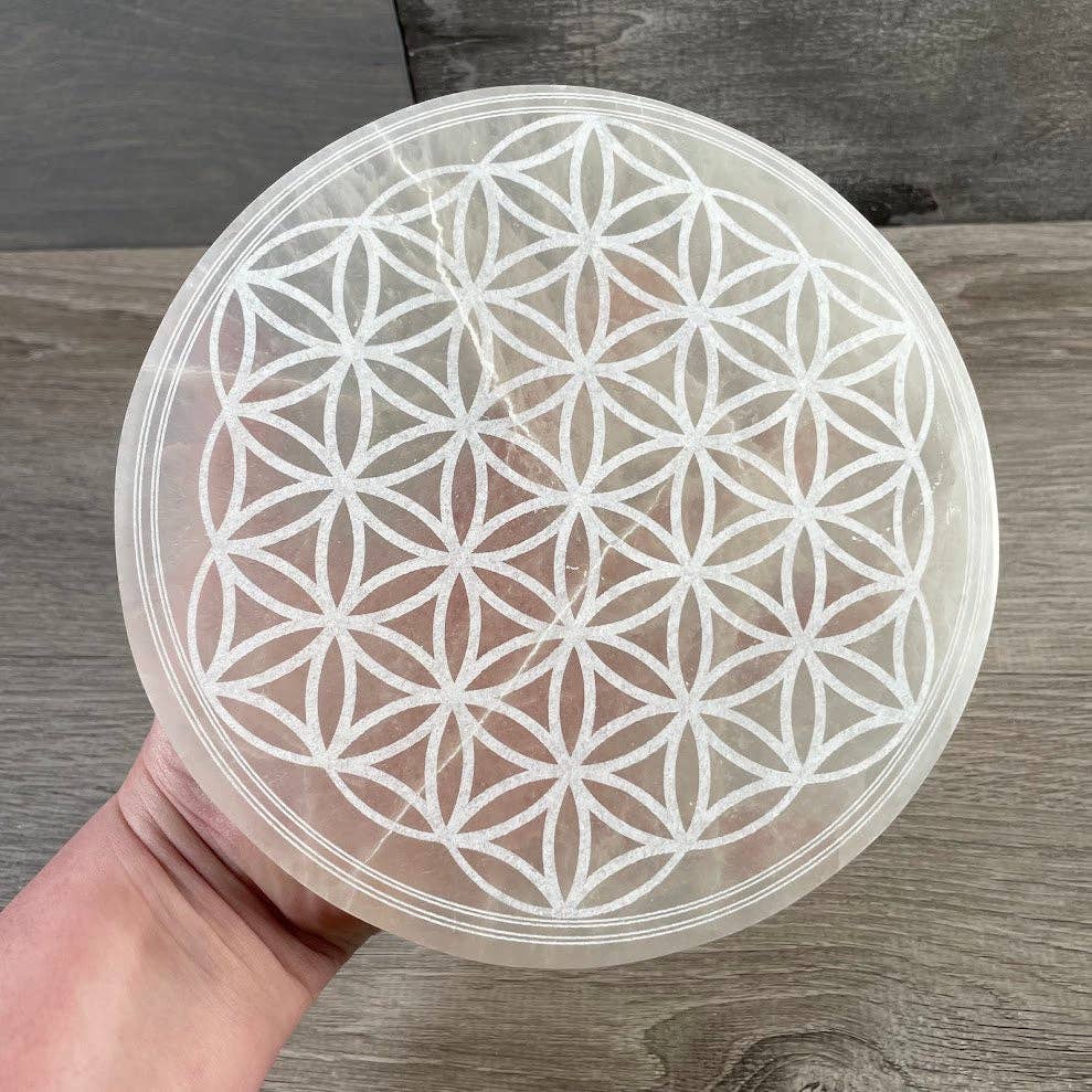 Large Selenite Charging Plates