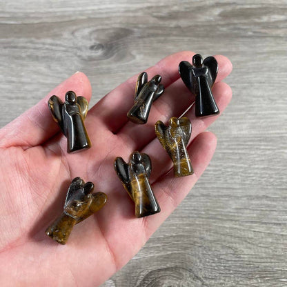 Gemstone Angel Figurines small