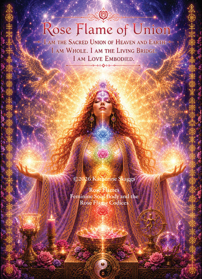 7 Rose Flame Altar Cards