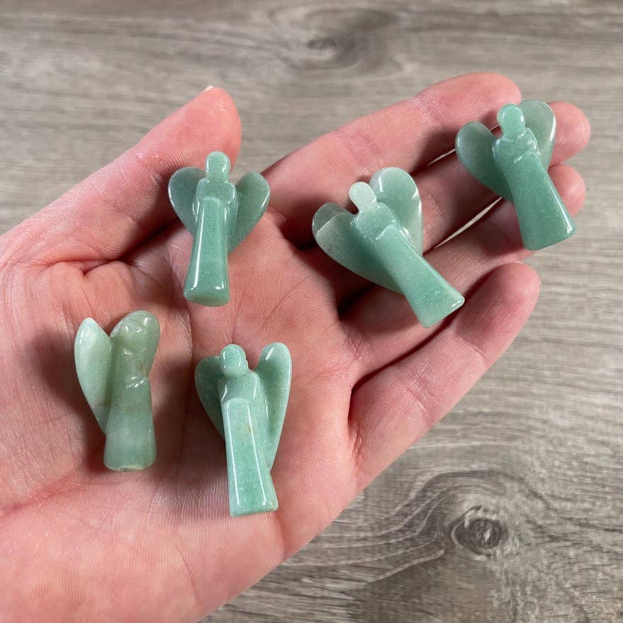 Gemstone Angel Figurines small