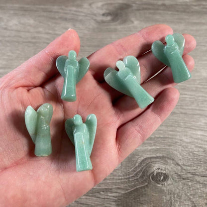 Gemstone Angel Figurines small