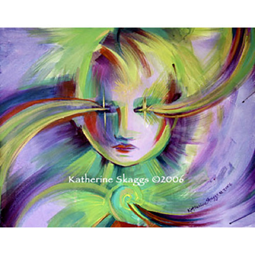 Energy Soul Essence Portrait of a child by Katherine Skaggs