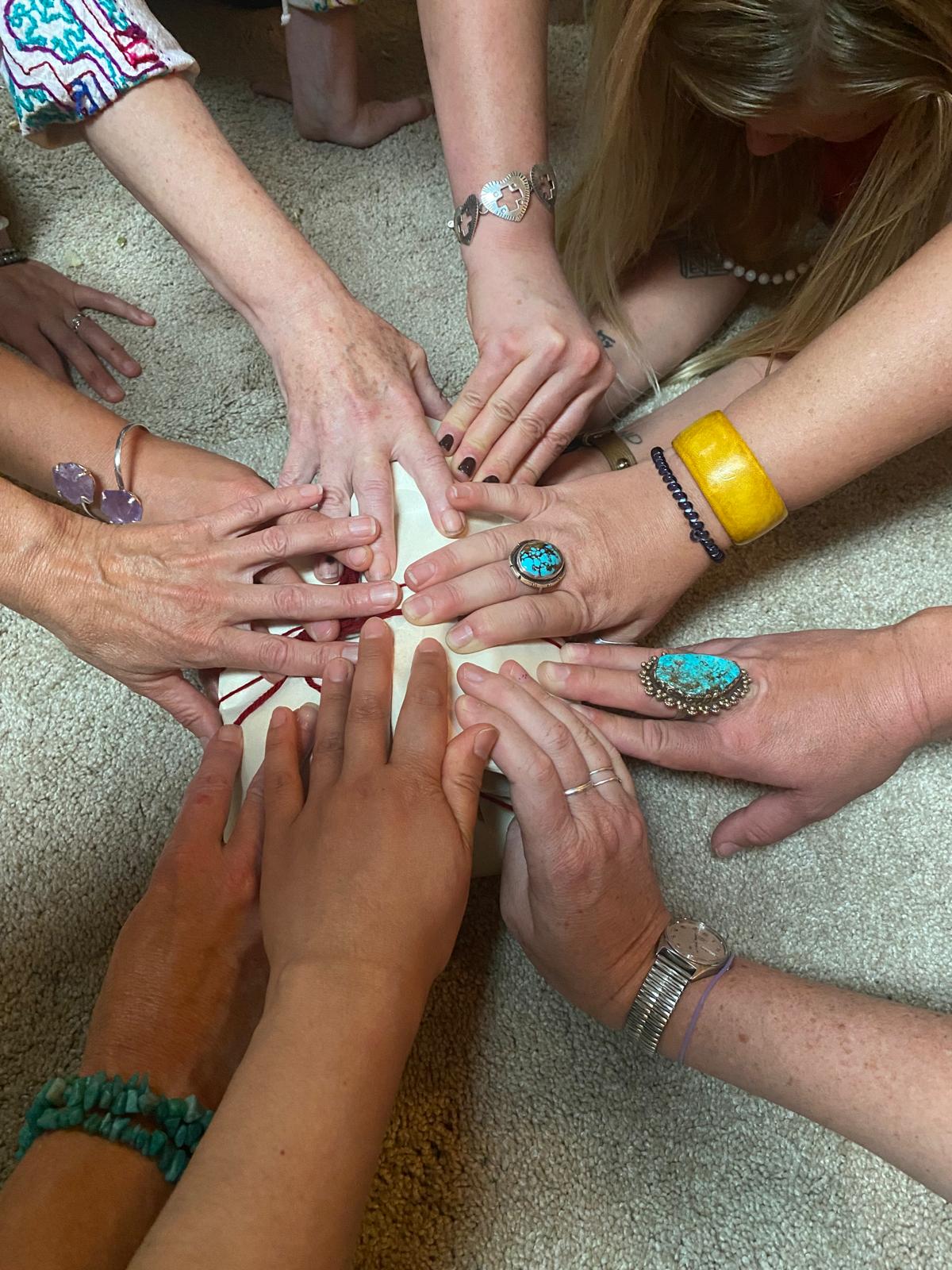 Class of 2024 Artist Shaman Healer Sage course in Shamanism blessing a despacho bundle