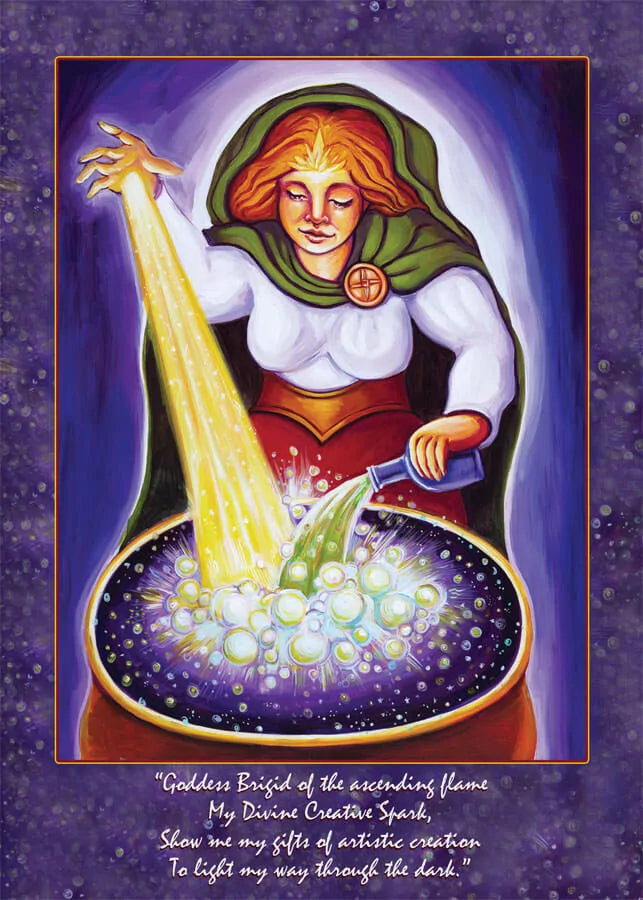 22 Goddesses - Mythical Goddess Altar Card Collection Goddess Brigid