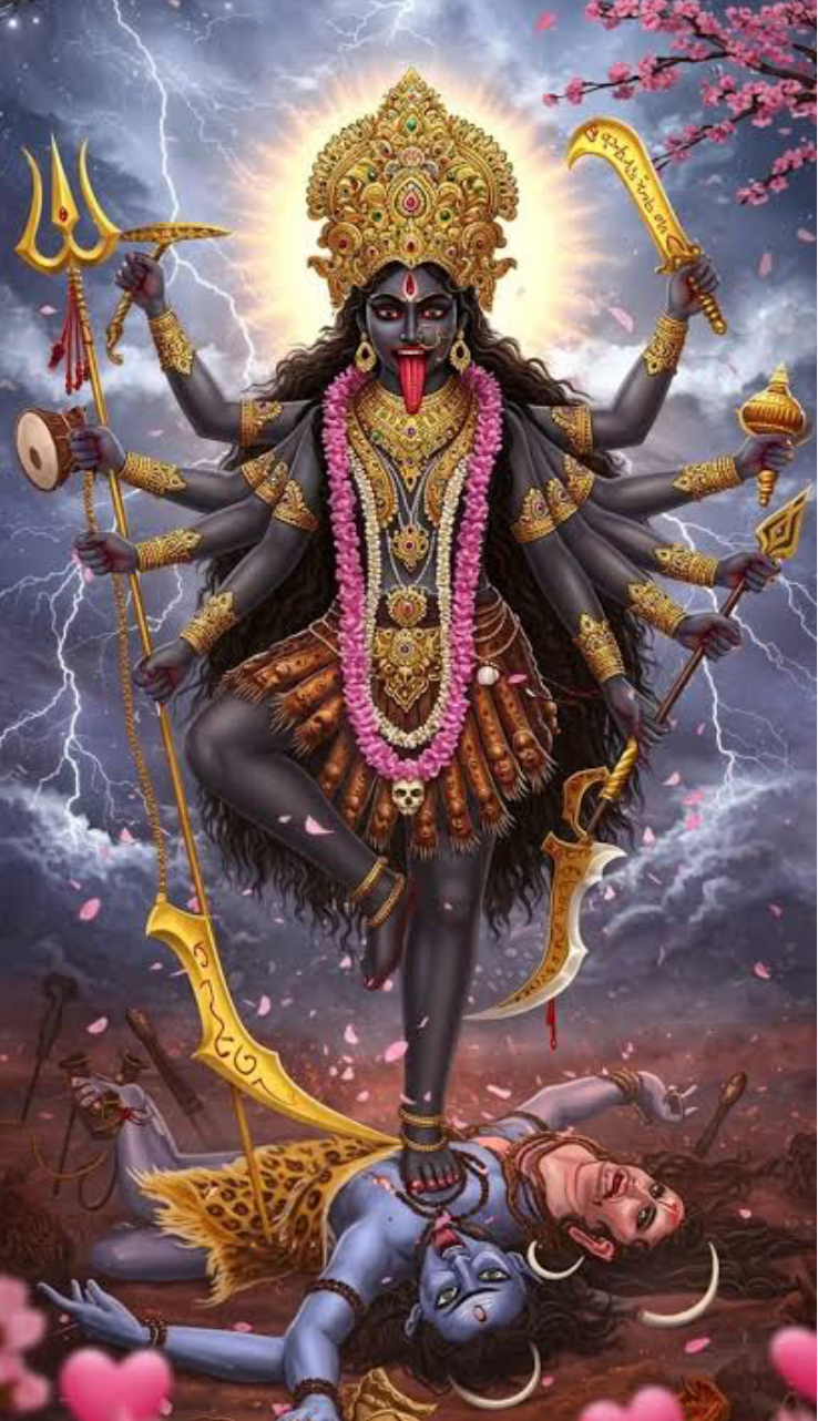 Hindu Goddess Kali Ma illustration overcoming ego