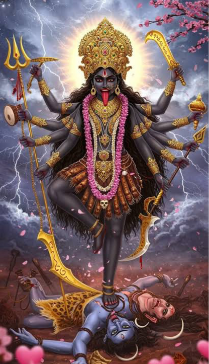 Hindu Goddess Kali Ma illustration overcoming ego