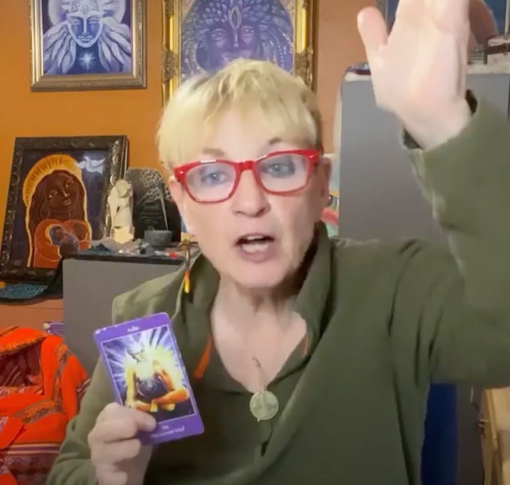 Katherine Skaggs brings wisdom reading the Mythical Goddess Tarot
