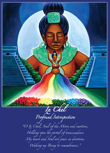 22 Goddesses - Mythical Goddess Altar Card Collection - Ix Chel Mayan Moon Goddess
