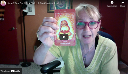 Intuitive Katherine Skaggs reading the Mythical Goddess Tarot