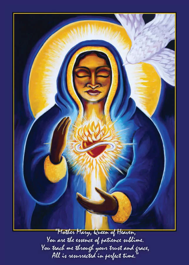 Mother Mary Altar Card - One of 22 Goddesses from the  Mythical Goddess Altar Card Collection - art by Katherine Skaggs, inspiration by Sage Holloway